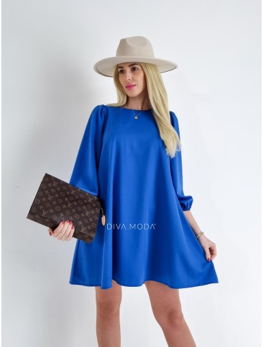 šaty Anabel modré A 62