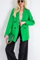 Oversize sako s dvouřadými knoflíky zelené A 80