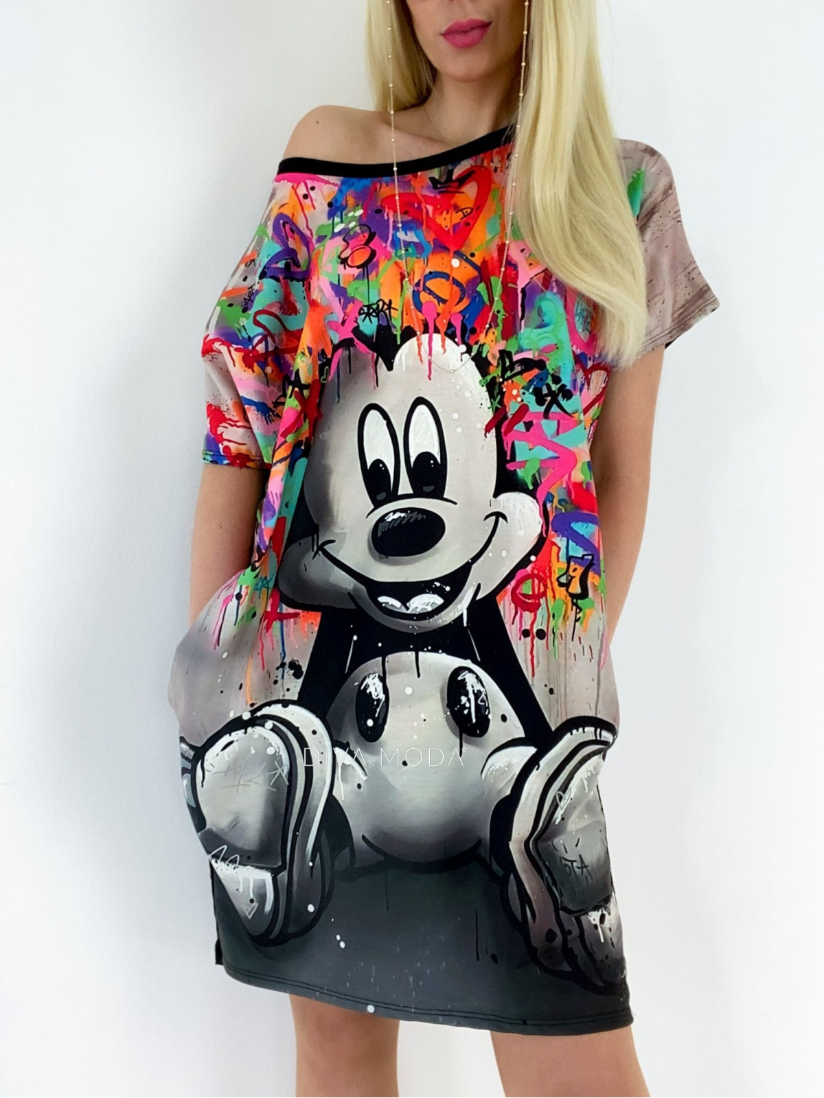 Oversize šaty Mickey Mouse Mix A 199