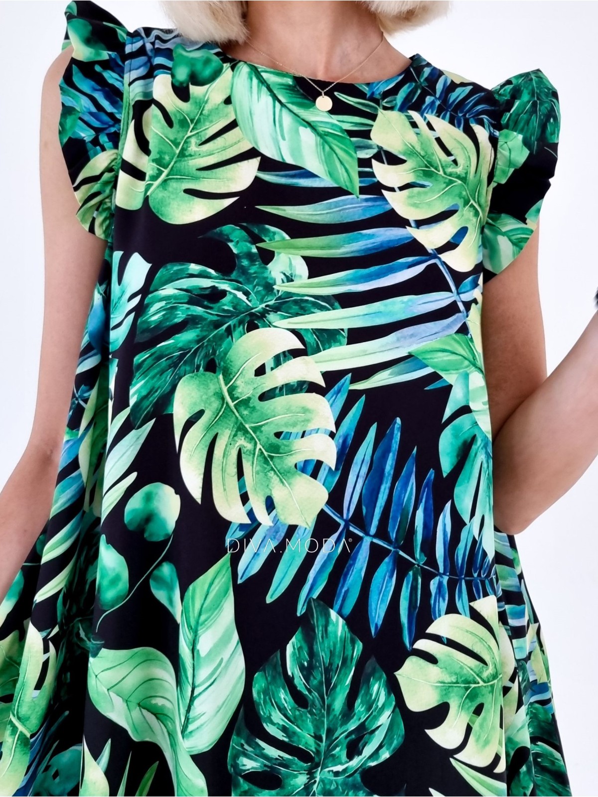 Lehké šaty s volánky corina botanic B 8