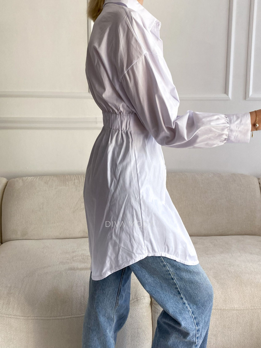 Zúžená biela košeľa Ester A 72