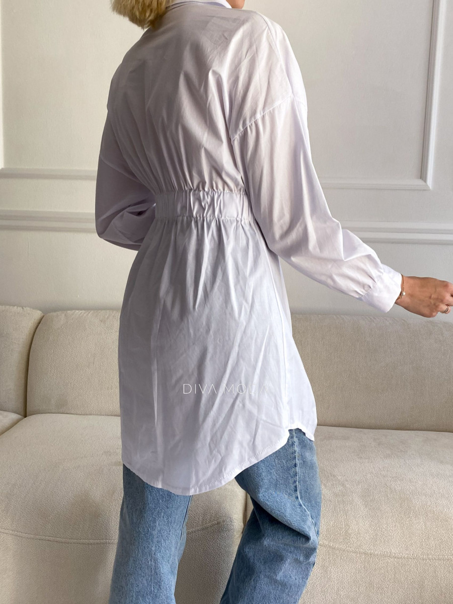 Zúžená biela košeľa Ester A 72