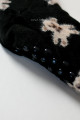 Hrubé protiskluzové fluffy ponožky medvídci černé M 19