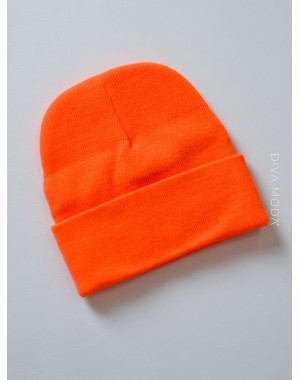 Basic čiapka šmolkového strihu orange neón P 123
