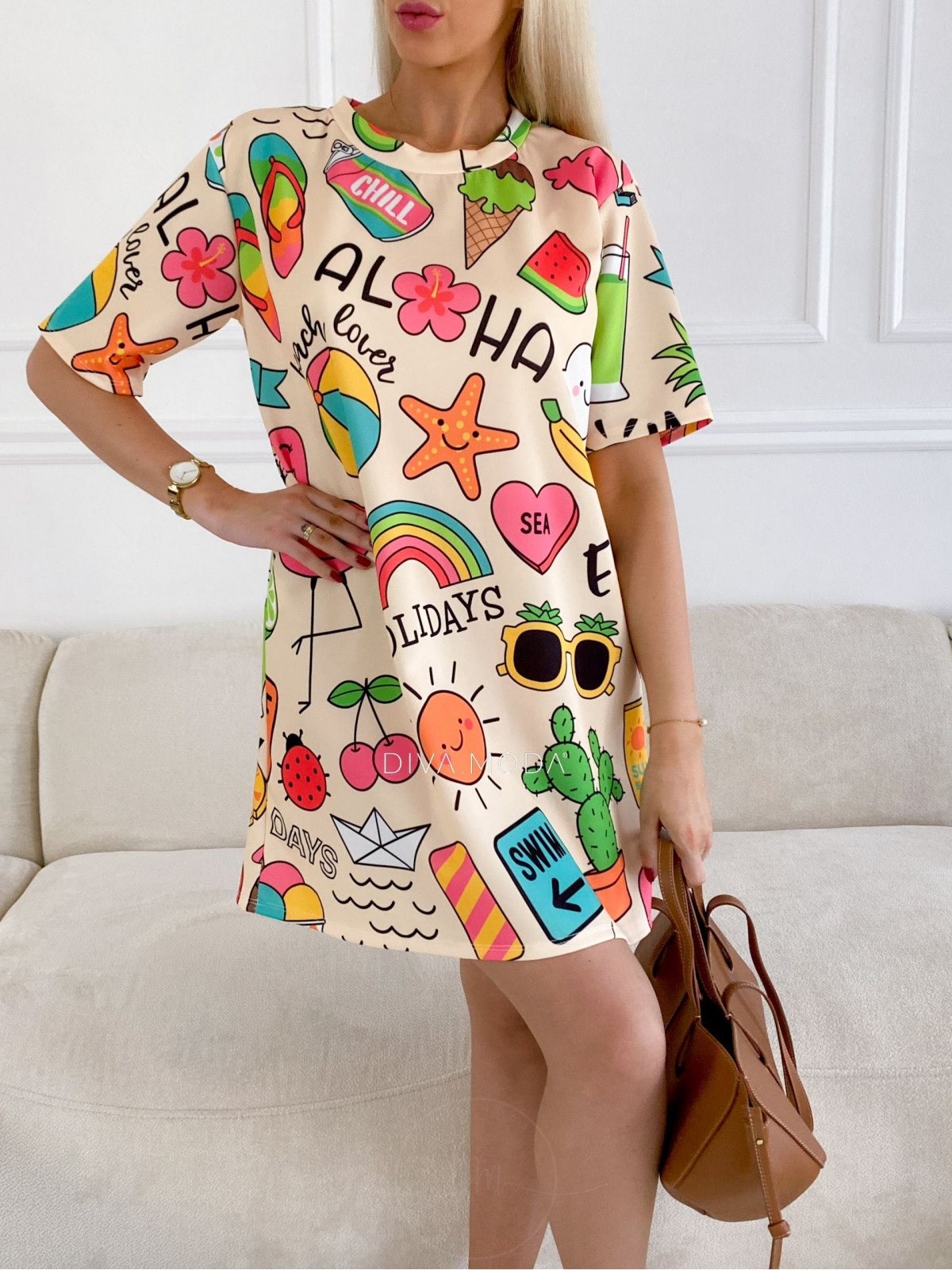 Tričkové šaty Aloha M 167