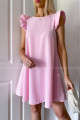 Šaty s volány Corina baby pink B 22