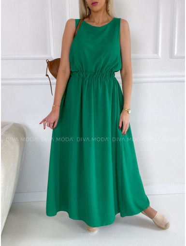 Maxi šaty Selina zelené P 114