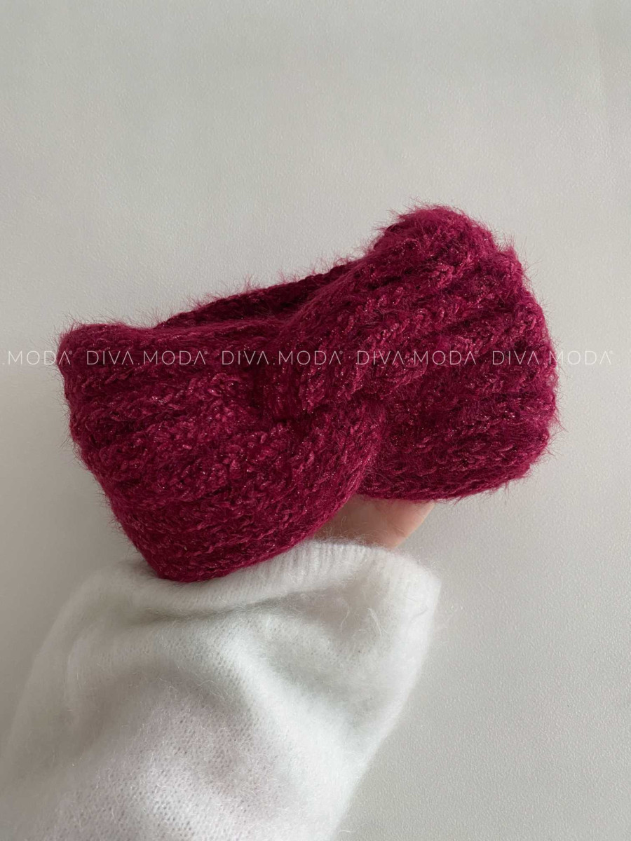 Prekrížená čelenka burgundy G 52 Prekrížená čelenka burgundy G 52