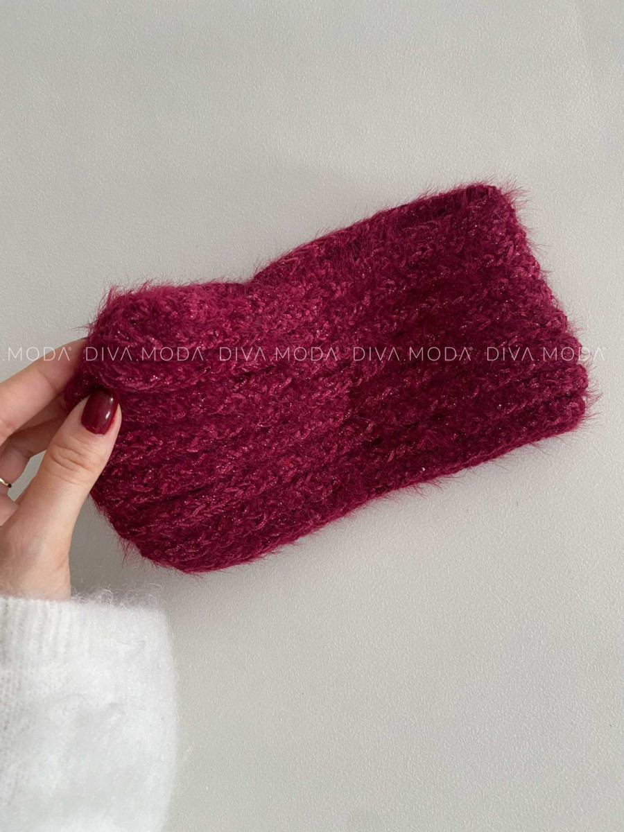 Prekrížená čelenka burgundy G 52 Prekrížená čelenka burgundy G 52