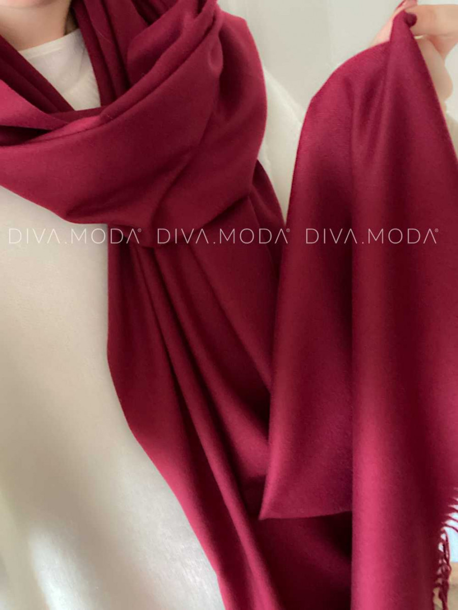 Dlhý Kašmírový šál burgundy P 10