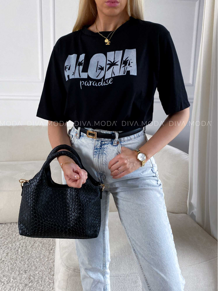 Tričko aloha čierne M 170 Tričko aloha čierne M 170