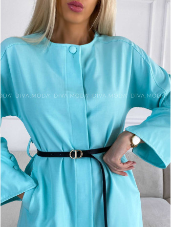 Elegantné šaty s opaskom Molly mint M 296 Elegantné šaty s opaskom Molly mint M 296