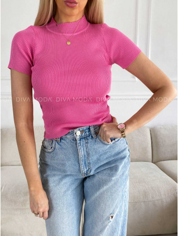 Úpletový basic top ružový M 239 Úpletový basic top ružový M 239