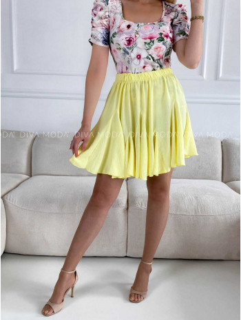 Volánová sukňa Sima žltá M 291