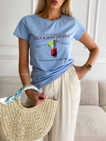 Tričko bloody mary modré M 438
