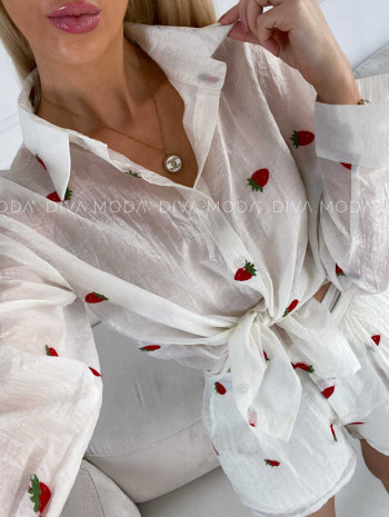 Letný kraťasový komplet s jahodami M 183