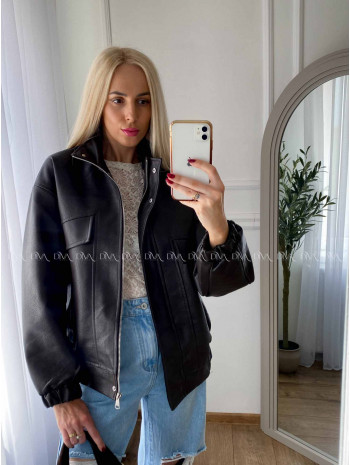 Koženková bombera Leon dark chocolate A 71