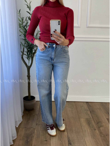 Rifle wide leg svetlo modré A 74