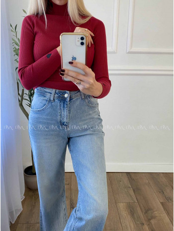 Rifle wide leg svetlo modré A 74