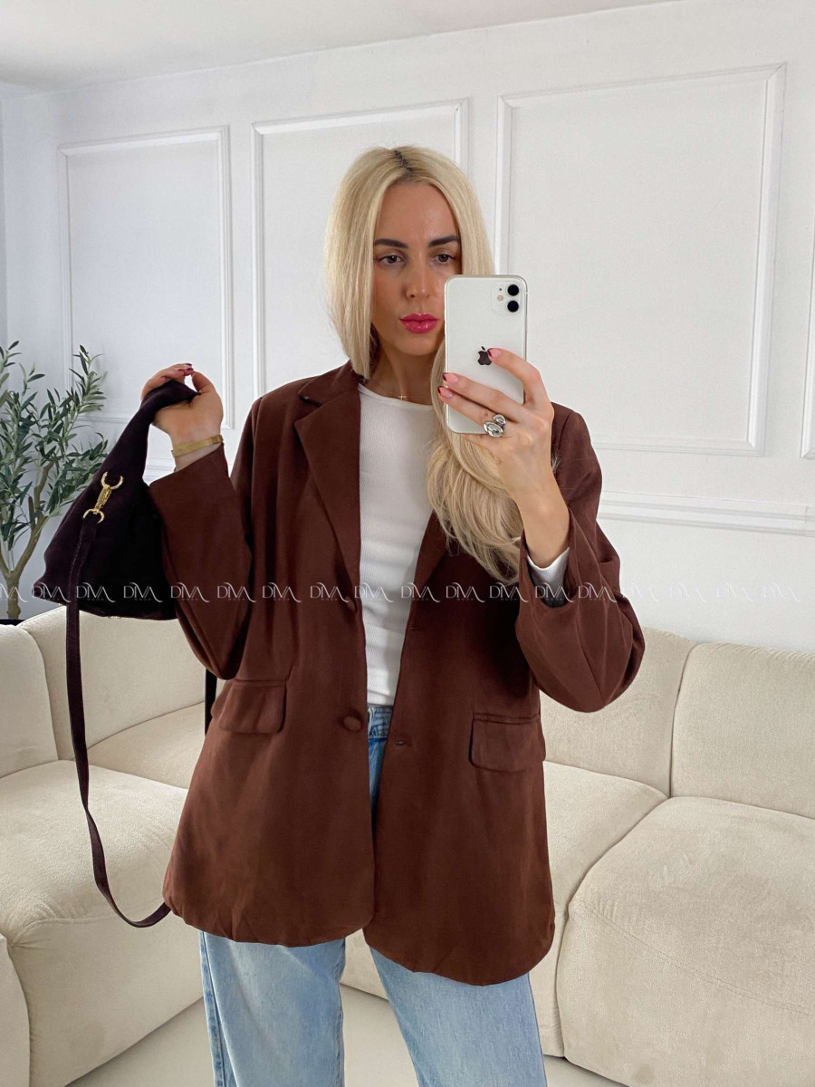 Jelenicové sako čokoládové A 148