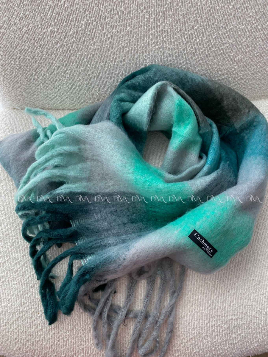 Maxi kockovaný kašmírový šál P 105