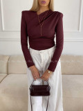 Krížené body s riasením burgundy A 75 Krížené body s riasením burgundy A 75