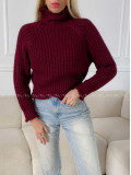 Crop rolák burgundy A 176