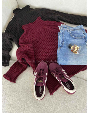 Crop rolák burgundy AA 176
