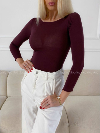 Tenký top s kašmírom burgundy A 197