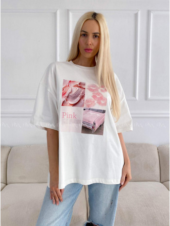 Oversize tričko pink passion B 16