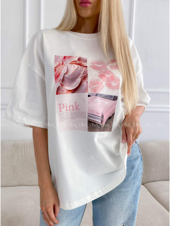 Oversize tričko pink passion B 16