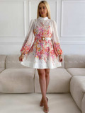 Krátké elegantní květované šaty Eli A 230
