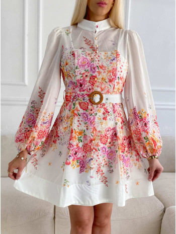 Krátké elegantní květované šaty Eli A 230