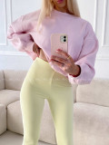 Zvonové push up legíny butter yellow A 86