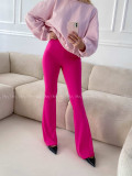 Zvonové push up legíny fuchsia A 86