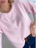 Hladké basic tričko Tally baby pink A 235