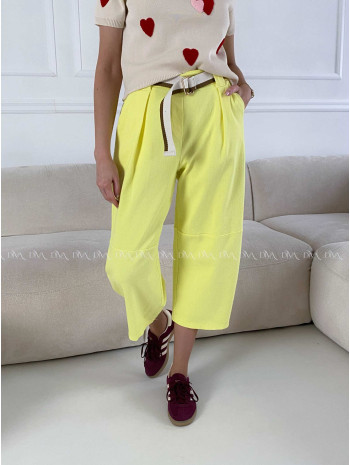 Bavlnené balónové rifle žlté AB 18