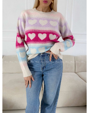 Srdiečkový sveter AB 2