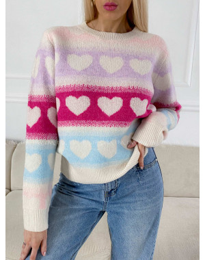 Srdiečkový sveter AB 2