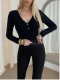 Basic hodvábne body s kruhom čierne AB 51 Basic hodvábne body s kruhom čierne AB 51