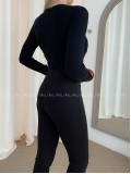 Basic hodvábne body s kruhom čierne AB 51 Basic hodvábne body s kruhom čierne AB 51