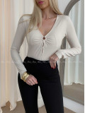 Basic hodvábne body s kruhom béžové AB 51 Basic hodvábne body s kruhom béžové AB 51