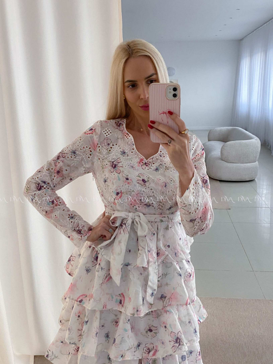 Dietované boho maxi šaty s květinkami AB 42