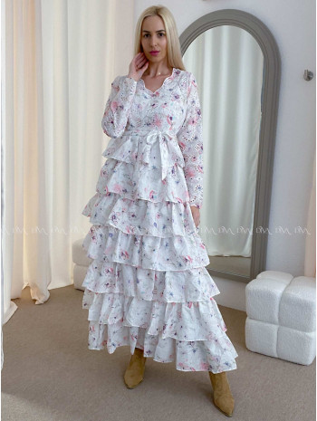 Dietované boho maxi šaty s květinkami AB 42