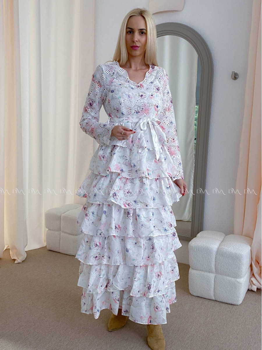 Dietované boho maxi šaty s květinkami AB 42