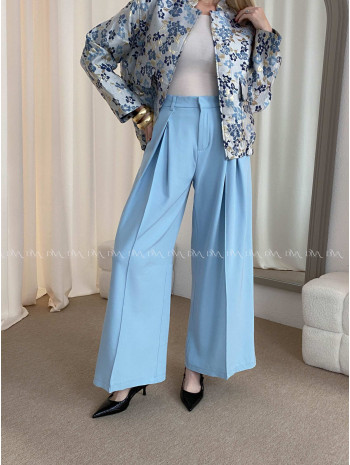 Široké baggy nohavice modré AB 38