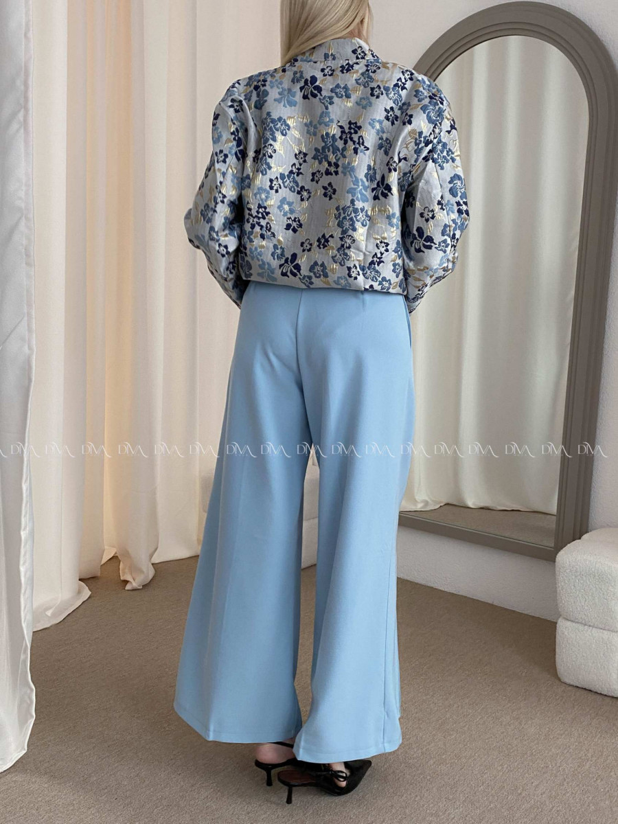 Široké baggy kalhoty modré AB 38