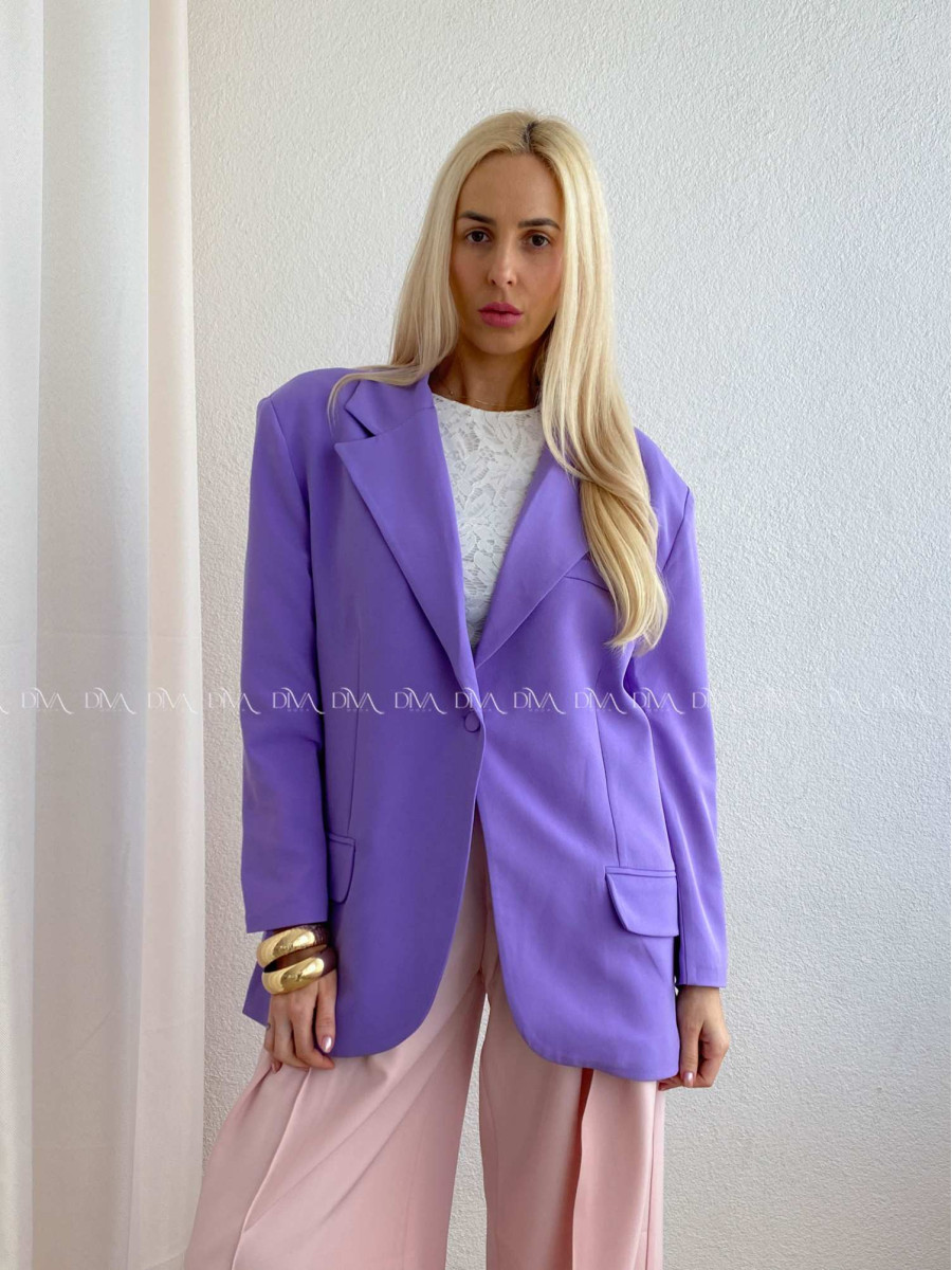 Oversize sako fialové P 175 Oversize sako fialové P 175