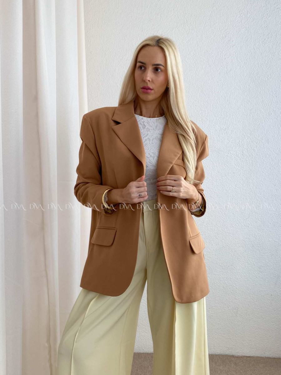 Oversize sako hnedé P 175 Oversize sako hnedé P 175