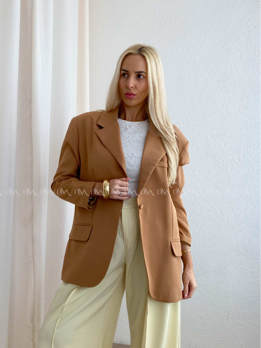 Oversize sako hnedé P 175 Oversize sako hnedé P 175